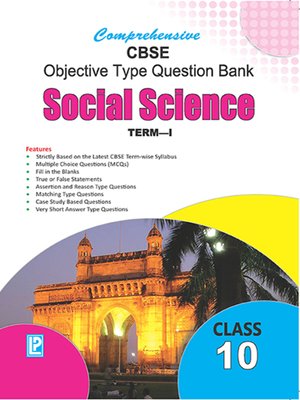 cover image of Comprehensive CBSE Objective Type Question Bank Social Science X (Term-I)